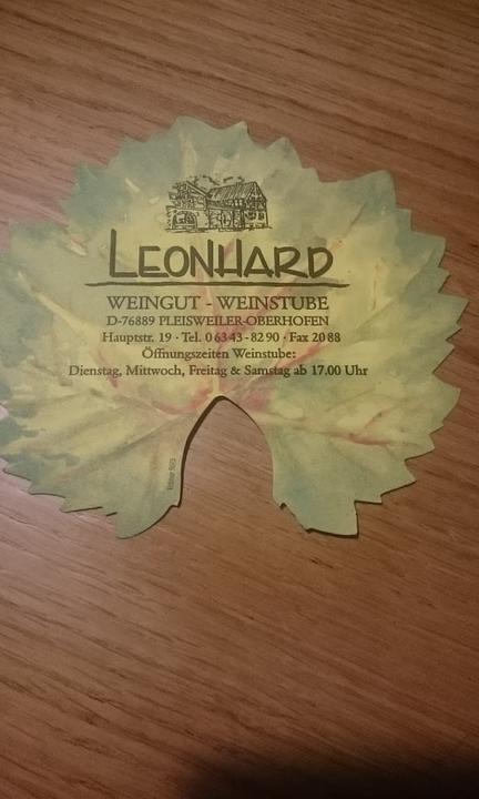 Weinstube Weingut Leonhard